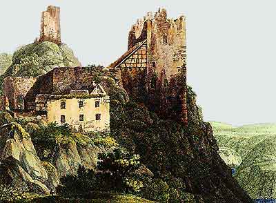 Burg Liebenstein - Gemälde von Schuetz