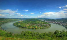 Die große Rheinschleife bei Kamp-Bornhofen, Filsen und Boppard