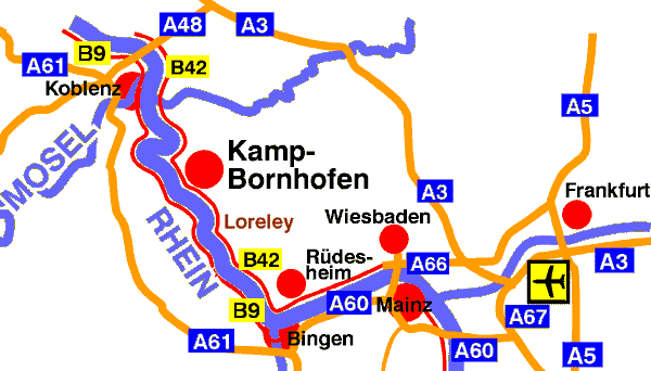 Lageplan Hotel Burg Liebenstein